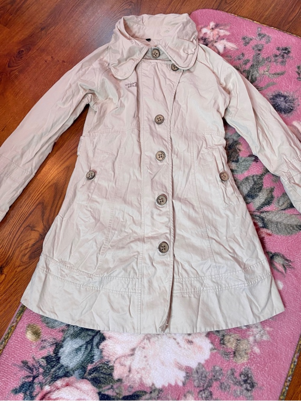🌷 Chlorophyll 🌷 Cream Trench Jacket
